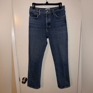 Agolde Women’s Riley Straight Ankle Jeans
